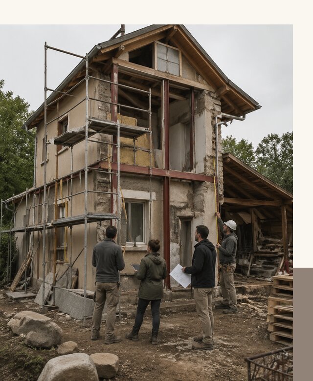 Реконструкция загородного дома под ключ в Устях-Джегуте от бюро