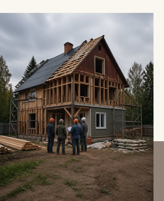 Реконструкция дачного дома в Устях-Джегуте под ключ с проектом