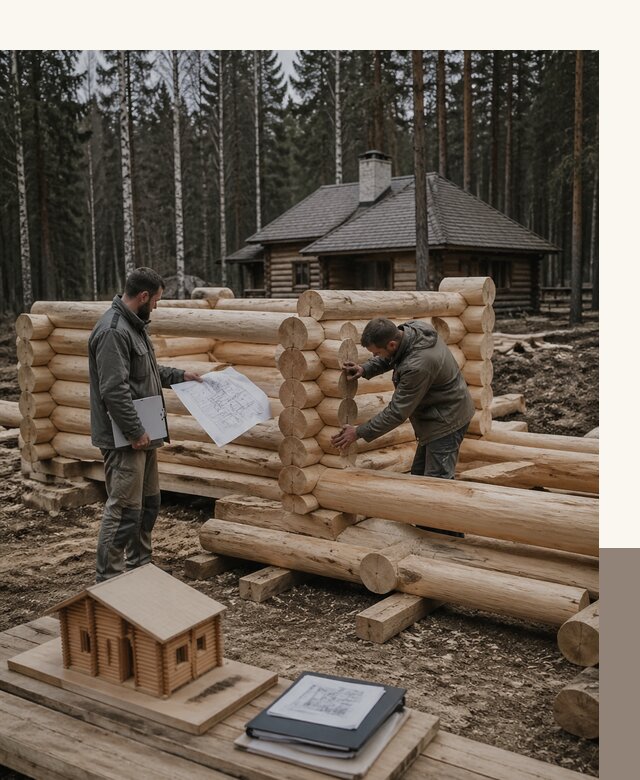 Проектирование и строительство домов из бревна в Устях-Джегуте